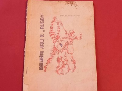 Regulamentul jocului de Rugby (aparut in 1971) foto
