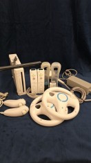 Nintendo Wii Modat+550 jocuri+2Manete+2Nunchuck+2Volane+Accesorii+HDMI