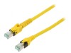 Patch cord galben S/FTP Cat6a 7,5m