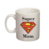 Cana alba personalizata, Super Mom, INOVATIX&reg;. 330ml