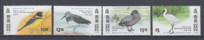 HONG KONG 1997 FAUNA PASARI MIGRATOARE SERIE MNH