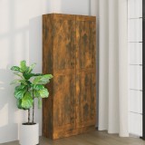 VidaXL Bibliotecă, stejar fumuriu, 82,5x30,5x185,5 cm, lemn prelucrat