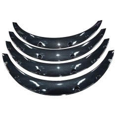 Set 4 Protectie Aripa Auto Universale Overfendere Carbon, Diametru 90 cm, Latime 11.5 cm