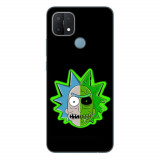 Husa compatibila cu Oppo A15 si A15s Silicon Gel Tpu Model Rick And Morty Alien