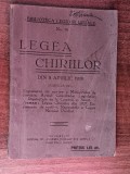 myh 19 - Legea chiriilor din 8 aprilie 1928