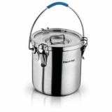Recipient inox pentru transport mancare 24 litri cu capac si maner