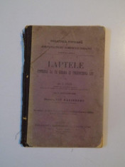 LAPTELE PUTEREA SA CA HRANA SI PRODUCEREA LUI de I. FELIX 1904 foto