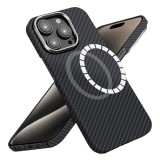 Husa iPhone 15 Pro Max Asteroid GSM Aramid Fiber MagSafe, negru