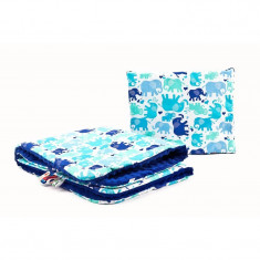 Set lenjerie Sensillo Minky 100x75/35x30 cm Blue foto