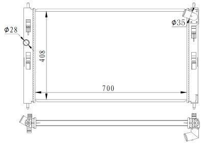 NRF 59260 Radiator, racire motor foto