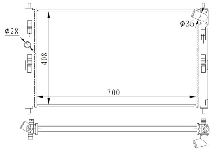 NRF 59260 Radiator, racire motor