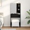 vidaXL Masă de Machiaj Stejar negru 60 x 40 x 140 cm Lemn compozit