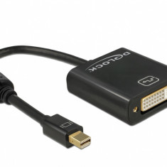 Adaptor mini Displayport la DVI T-M 1.2 4K Pasiv Negru, Delock 62605