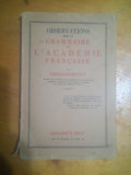 Observations sur a grammaire de l&#039;academie francaise par Ferdinand Brunot, 1964