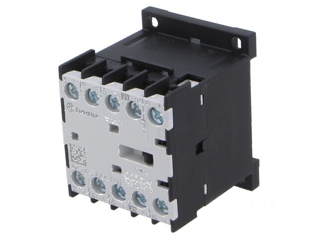 Contactors: 4-polar NC NO x3 24VDC 12A for DIN Rail 6K