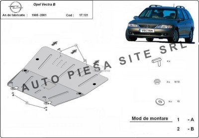 Scut metalic motor Opel Vectra B fabricat in perioada 1995 - 2001 APS-17,121 foto