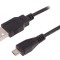 Cablu USB 2.0 A la Micro B 1m Negru