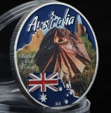 Tuvalu 1 dollar 2017 UNC Soparla australiana cu guler 40mm, Australia si Oceania