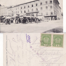 Cernauti(Bucovina)-Hotel Adler-cenzura militara WWI, WK1-ed. Leon Konig, rara