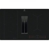 Plita inductie cu hota integrata Electrolux ECC83443CZ, ComboHob FlexiBridge, 80 cm, Control touch prin culisare, Booster (4 zone), Functie punte, Mot