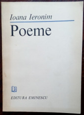 IOANA IERONIM - POEME (editia princeps, 1986) [dedicatie / autograf] foto