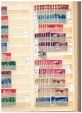 Romania - Lot timbre stampilate anii 1950-1960 in clasor, cu multe dubluri