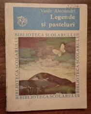 myh 420f - Biblioteca scolarului - Vasile Alecsandri - Legende si pasteluri - ed 1978