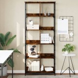 vidaXL Bibliotecă, stejar fumuriu, 78,5x33x188,5 cm, lemn prelucrat 835261