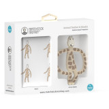 Matchstick Monkey Animal Teether &amp; Muslin Giraffe set cadou (pentru copii)