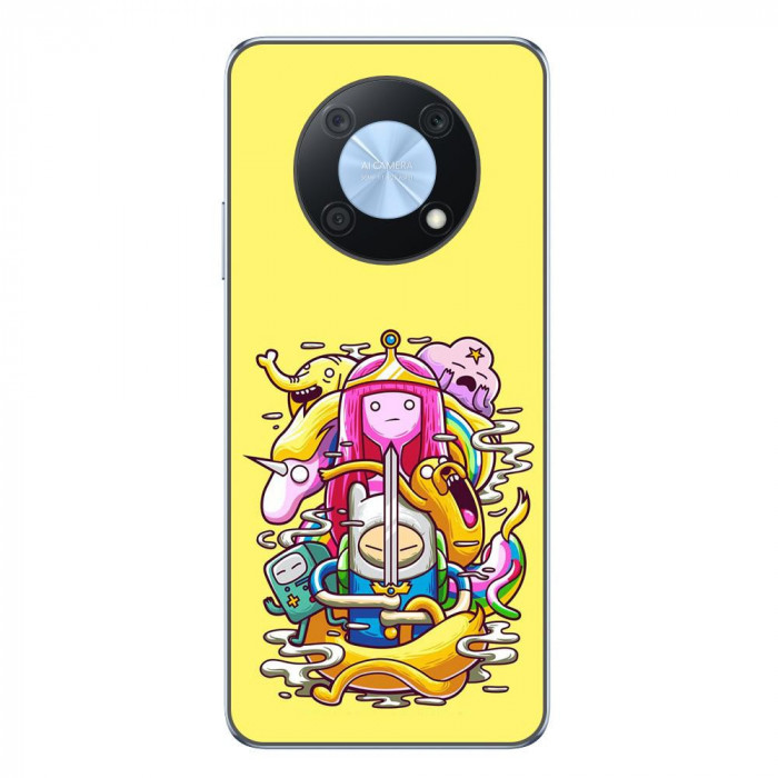 Husa compatibila cu Huawei Nova Y90 Silicon Gel Tpu Model Adventure Time Poster
