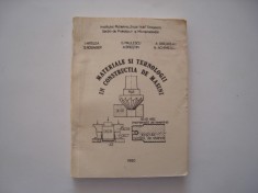 Materiale si tehnologii in constructia de masini - colectiv