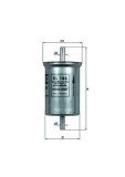 Filtru combustibil Hyundai Highway, Trajet; Renault Megane I, Megane I Coach, Twingo I Motor 1.2, 1.2, 1.4 e, 1.4 Eco, 1.6 e, diam. 55 mm, 131 mm,