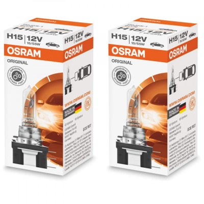 Pachet 2 becuri auto H15 12V 15 55W Osram Original foto