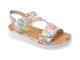 Cumpara ieftin Sandale RIEKER multicolor, V1364, din material textil