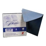 Plic color pentru invitatie Colorarte Perla, albastru perlat, 120g/mp, 145x145mm, set 25 buc