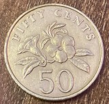C50 - Moneda foarte veche - Singapore - 50 centi - 1995