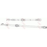 Furtun frana Chevrolet Lacetti (J200), Nubira (J100), punte spate, Dreapta, TRW