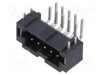 Conector PCB-PCB SAMTEC T2M soclu tată 10 pini 2,6A unghi THT aurit
