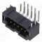Conector PCB-PCB SAMTEC T2M soclu tată 10 pini 2,6A unghi THT aurit