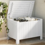 vidaXL Cutie depozitare capac &quot;RANA&quot;, alb, 80x49x54 cm, lemn masiv pin