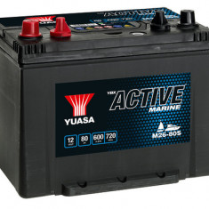 Baterie Yuasa 12V 80AH/680A Start marin activ (L + Terminal standard + filetat) 260x174x225 B9 (Backup)