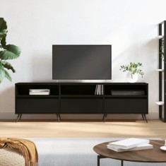 vidaXL Comoda TV, negru, 150x30x44,5 cm, lemn prelucrat foto