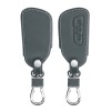 Husa Cheie Auto pentru VW - 3 Butoane, Piele ecologica, Gri, 52652.73, Kwmobile