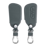 Husa Cheie Auto pentru VW - 3 Butoane, Piele ecologica, Gri, 52652.73, Kwmobile