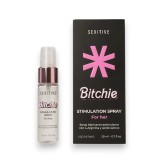 Spray intim SEXITIVE Bitchie, ajută la stimularea zonelor intime, cu efect de &icirc;ncălzire, conține acid lactic, 20 ml