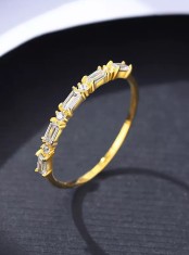 Inel din Argint Placat Gold-- Arg56C