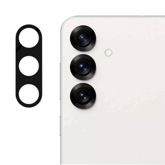Folie Camera pentru Samsung Galaxy S25 - Techsuit Full Camera Glass - Black
