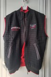 VESTA PAUL&amp;SHARK BARBATI MATLASATA LANA NEAGRA TRICOT ROSU 3 BUZUNARE