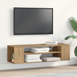 Dulap TV de Perete Stejar Artisan 100x30x26,5 cm Lemn Prelucrat