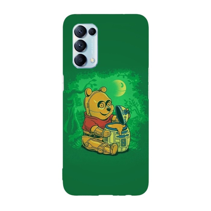 Husa compatibila cu Oppo A73, Viceversa, model Winnie the Pooh Star wars edition, Silicon, TPU